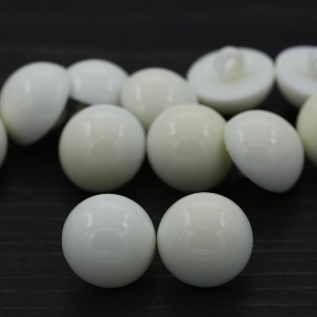 Faux Pearl Button Ivory 18mm Shank
