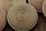 Gold Plastic Shank Button 27mm