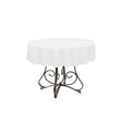 Polyester Tablecloth Round 58" White