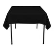 Black Polyester Tablecloth 54 x 54 Inch