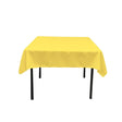 Polyester Tablecloth Light Yellow 54x54