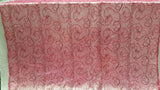 Embroidered Lace Sequin Fabric Hot Pink