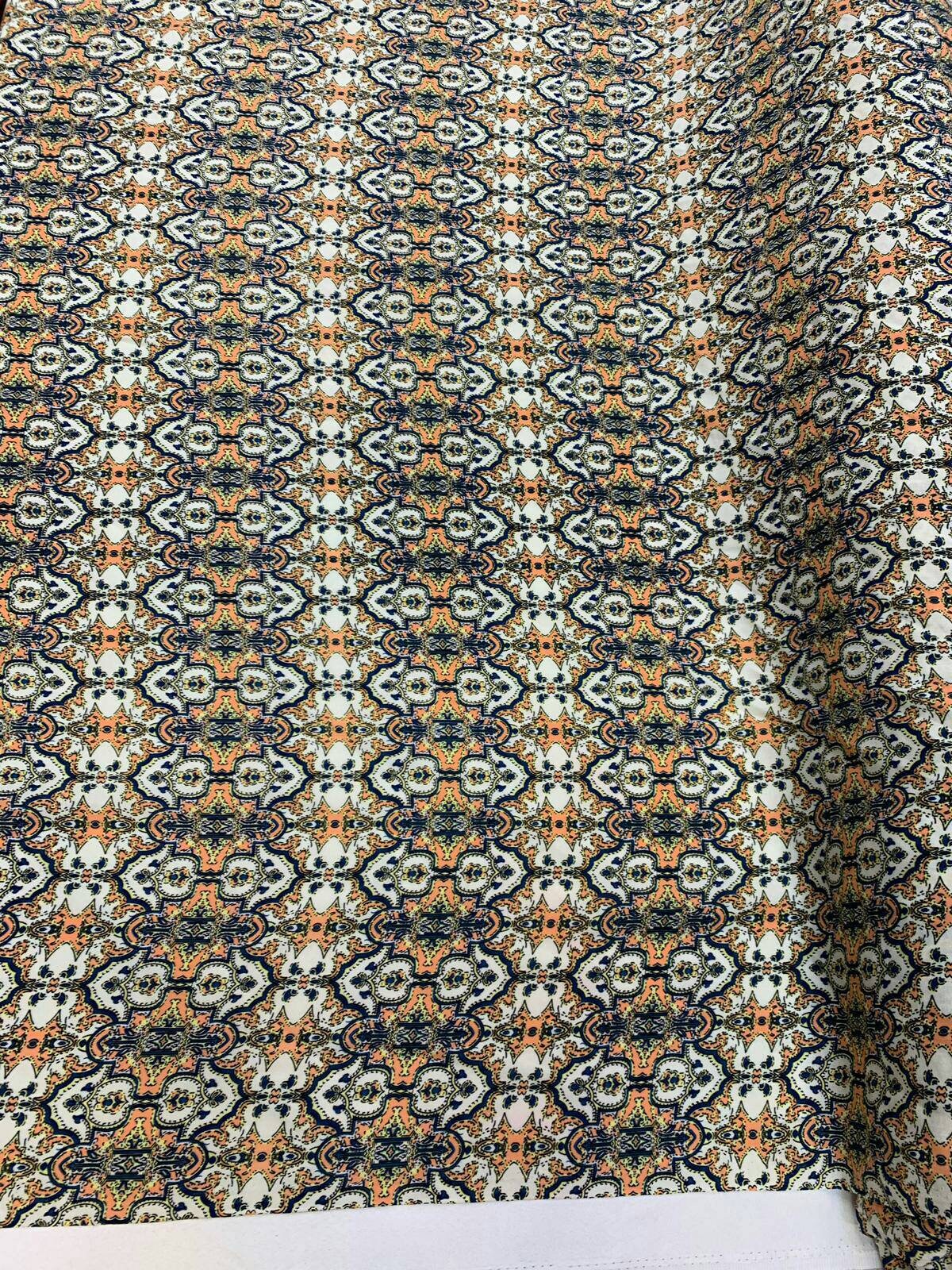Rayon Challis Paisley Print Fabric