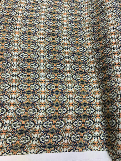Rayon Challis Paisley Print Fabric