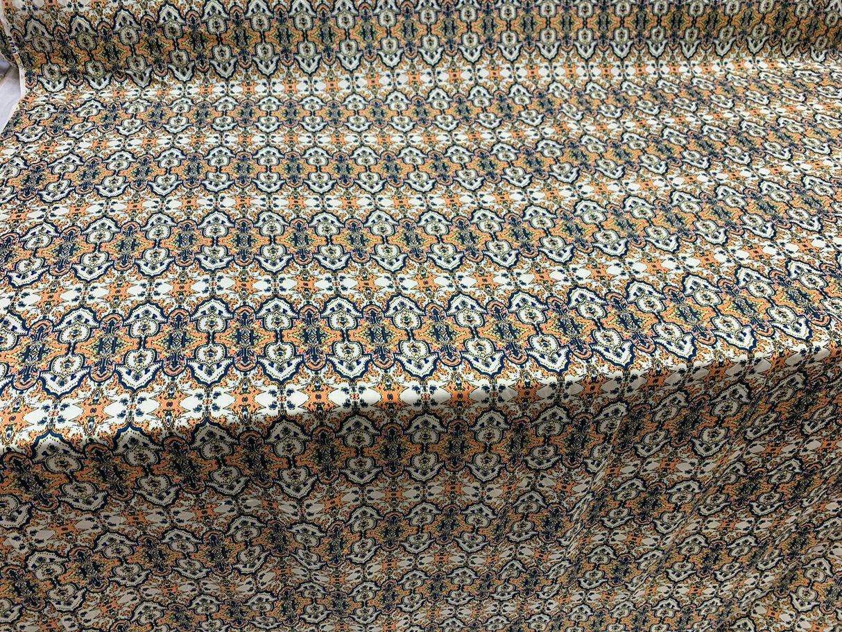 Rayon Challis Paisley Print Fabric