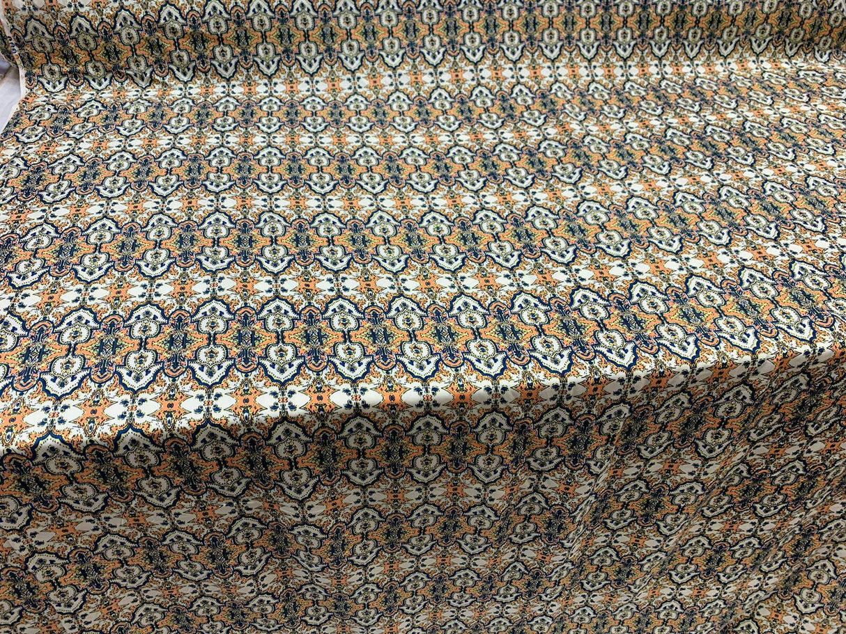 Rayon Challis Paisley Print Fabric
