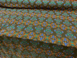 Rayon Challis Paisley Print Black