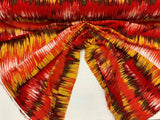 Rayon Challis Abstract Print Multicolor