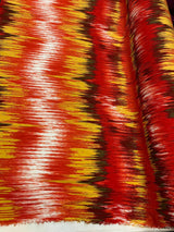 Rayon Challis Abstract Print Multicolor