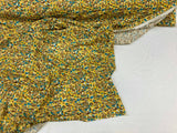 Rayon Challis Abstract Yellow Print