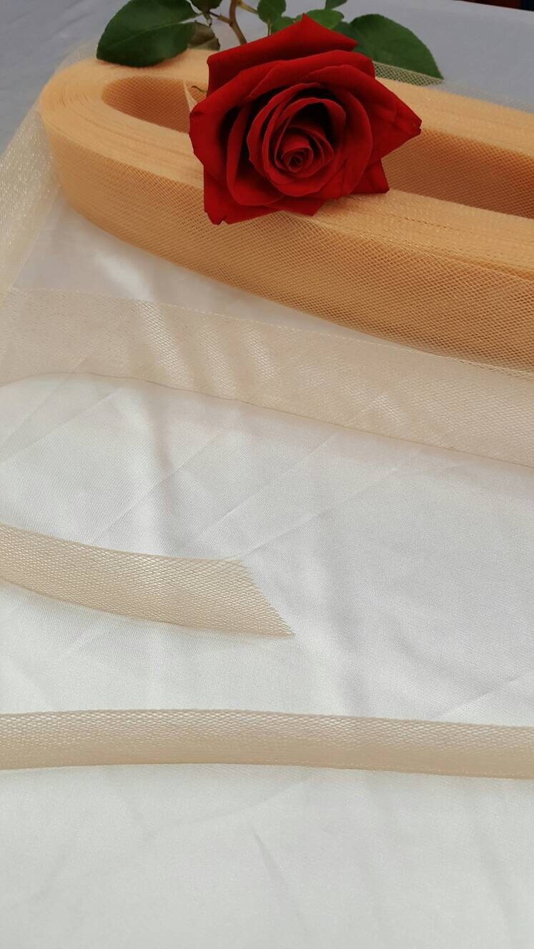 Horsehair Bridal Trim Champagne Nude 2 Inch