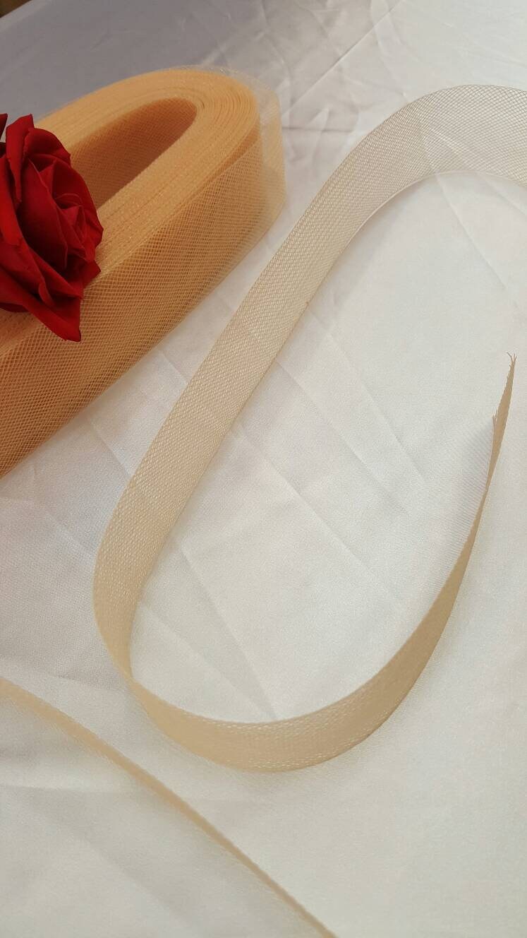 Horsehair Bridal Trim Champagne Nude 2 Inch