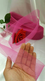 Horsehair Braid Crinoline Trim Hot Pink