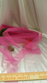 Horsehair Braid Crinoline Trim Hot Pink