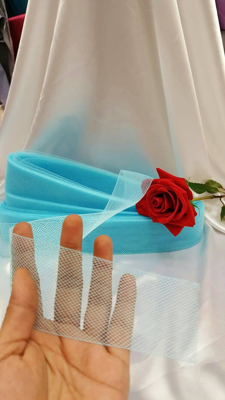 Horsehair Braid Crinoline Trim Turquoise