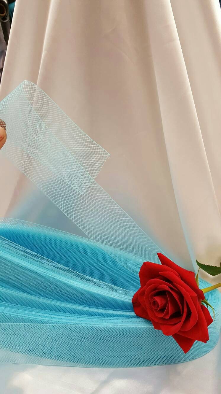 Horsehair Braid Crinoline Trim Turquoise
