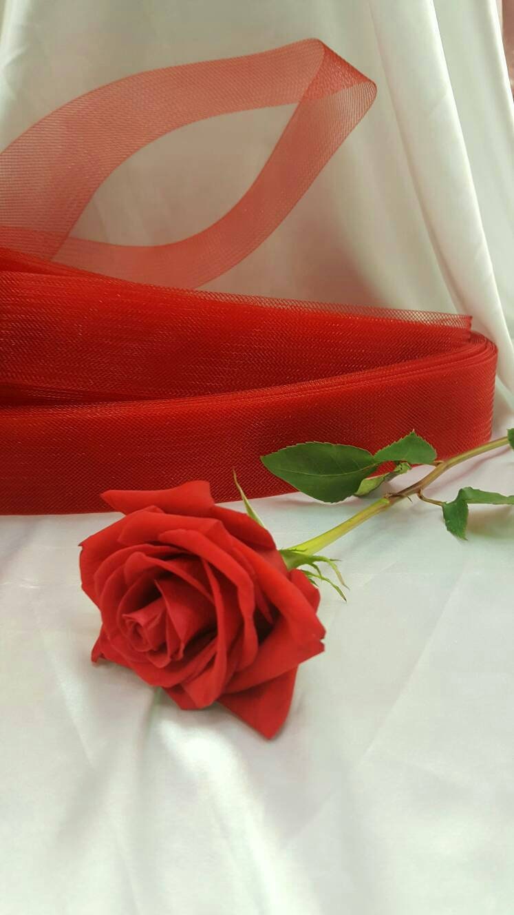Horsehair Braid Crinoline Trim Red