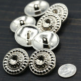 Metal Shank Button Silver 44L