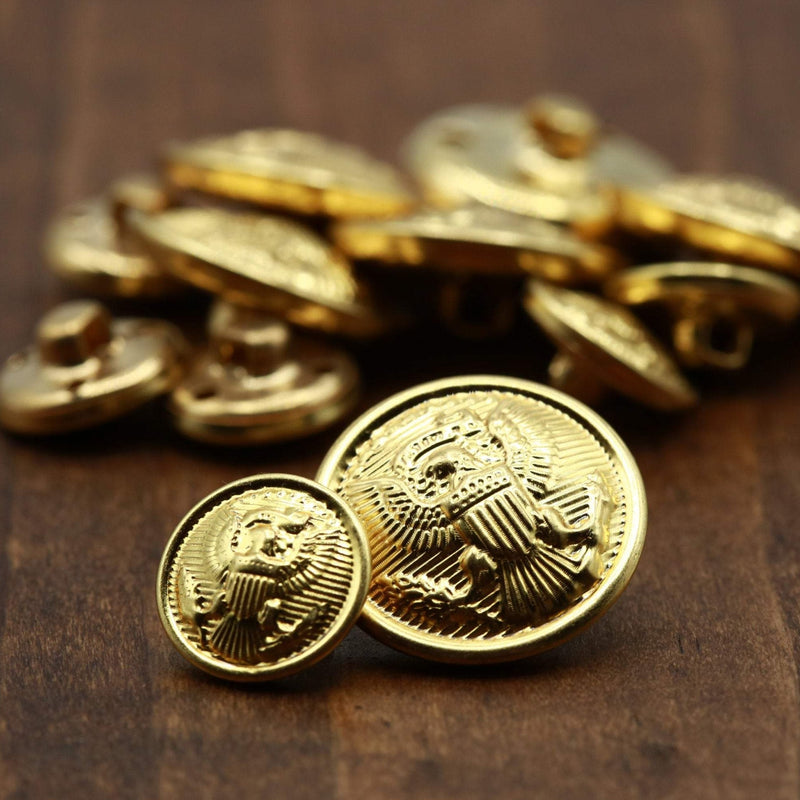 Eagle Shank Button Gold