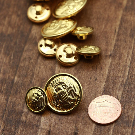 Eagle Shank Button Gold