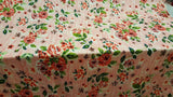 Rayon Crepon Floral Print Pink