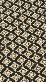 Rayon Challis Tiny Floral Print Black
