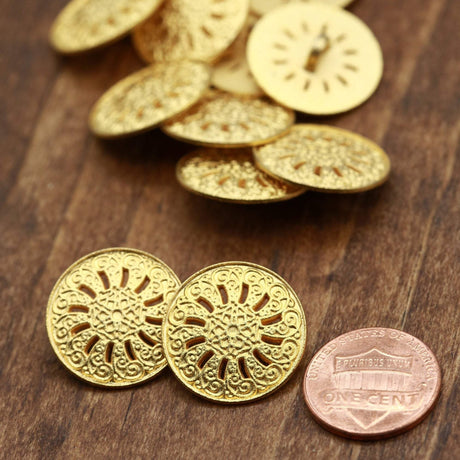 Gold Shank Button 32L 20mm