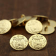 Gold Metal Shank Button 24L
