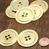 Gold Matte Four-Hole Button 38mm