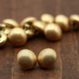 Gold Metal Shank Button 22L 14mm