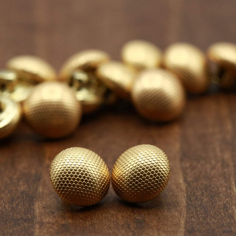 Gold Metal Shank Button 22L 14mm