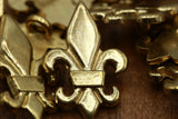 Gold Flor De Lis Shank Button 25mm