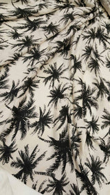 Rayon Challis Palm Print