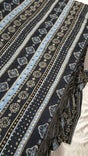 Rayon Crêpe Blue Paisley Fabric