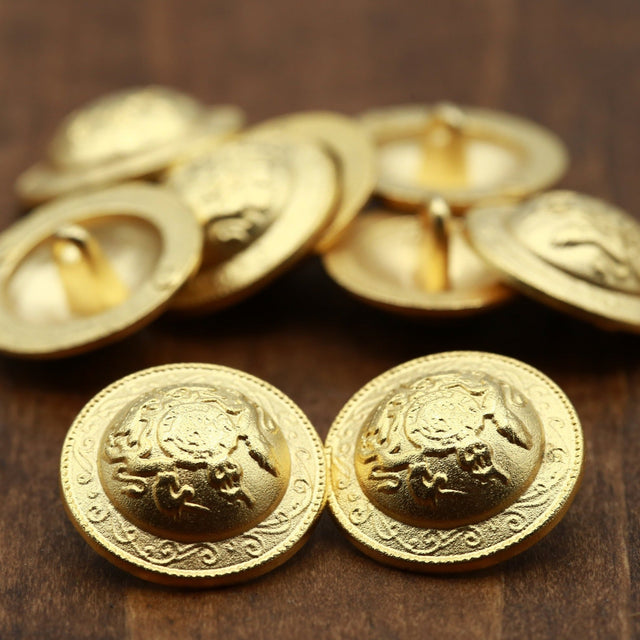 Gold Metal Dome Button 36L