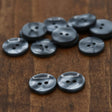 Plastic Button 22L Gray Shiny Finish