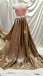 Brocade Paisley Satin Gold Beige