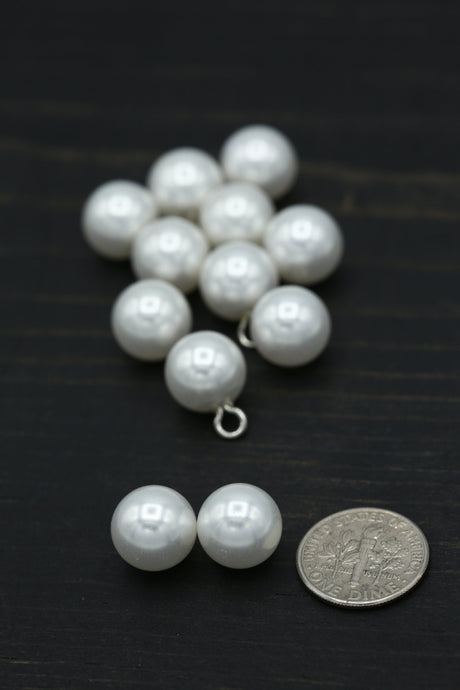 Pearl Beads Ivory 11mm Hook