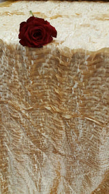 Gold Waves Satin Fabric