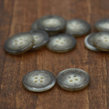 Plastic Button Off White Swirls 20mm