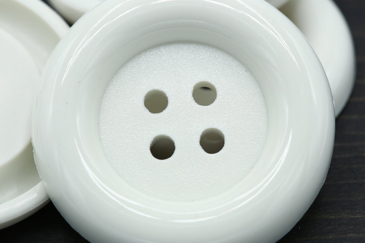 Plastic Button White 50mm Four-Hole