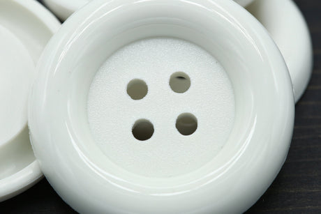 Plastic Button White 50mm Four-Hole