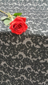 Stretch Black Jersey Knit Fabric