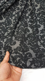 Stretch Black Jersey Knit Fabric