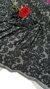 Stretch Black Jersey Knit Fabric