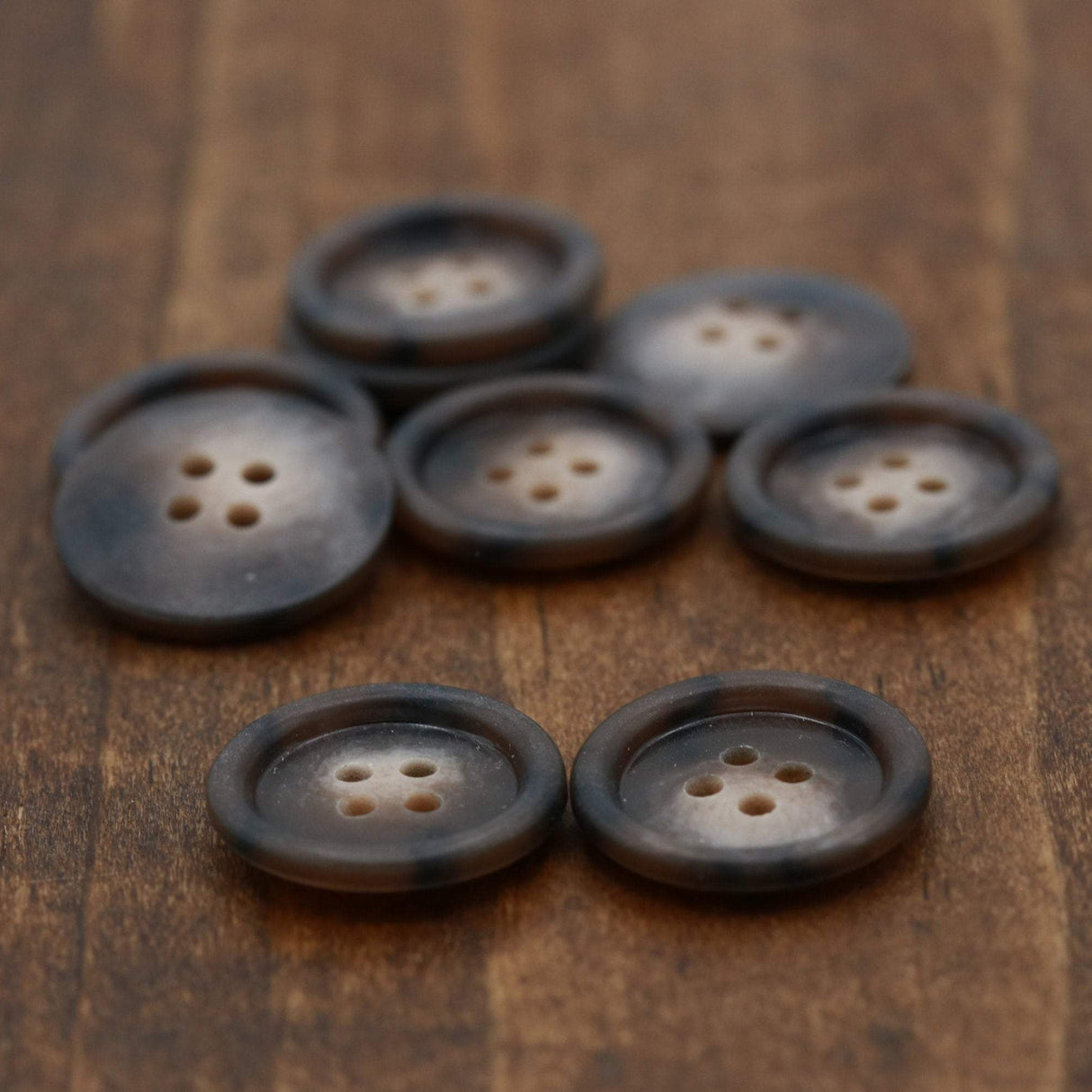 Plastic Button Brown 20 mm Four-Hole