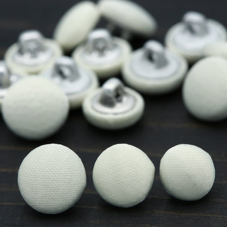 Bridal Satin Metal Backing Button