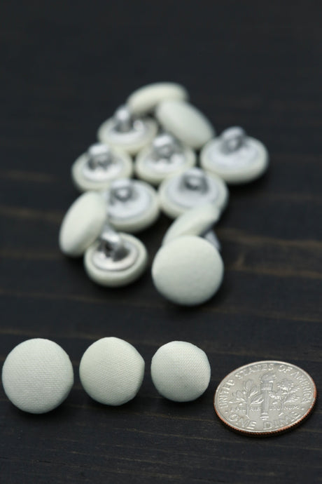 Bridal Satin Metal Backing Button