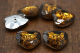 Heart Plastic Button 27mm Two-Hole
