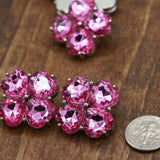 Flower Shank Button Acrylic 36L 23mm